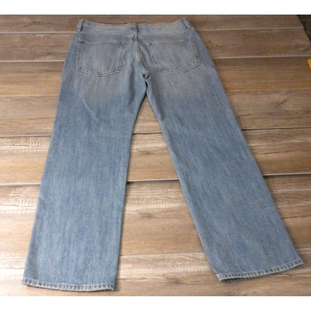 J Crew Jeans Womens 30 Blue Denim '84 Slouchy Button Fly Relaxed Straight NWT - Picture 3 of 15